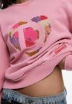 Толстовка Desigual WITH LOGO BEADS, Pink - фото 5