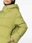 Пуховик на молнии с капюшоном Herno, зеленый - фото 5