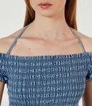 Платье из денима шамбре Tommy Jeans, синий - фото 4