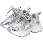 Детские уличные кроссовки DAPHNE KIDS, серебро - фото 9