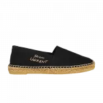 Ботинки Saint Laurent Embroidered Espadrille, черный - фото