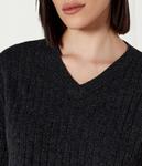 Свитер шерстяной Twin-Set Cropped Fit, черный - фото 4