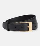 Ремень из драгоценной кожи The Row, черный - фото