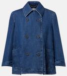 Двубортная джинсовая куртка Hayden Altuzarra, Indigo - фото