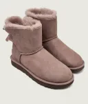 Снежные ботинки MINI BAILEY BOW II Ugg, розовый - фото 4