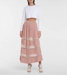 Укороченная толстовка ALAÏA, белый - фото 2