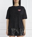 Футболка женская Hugo хлопковая свободная, черный - фото