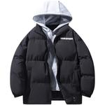 Пуховик Unisex NOME, экрю с воротником стойкой без капюшона - фото