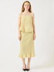 Топ Riva Plisse с тонкими бретелями YAS, Yellow - фото 2