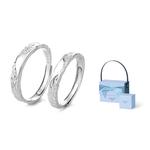 MOLADY Серебряное парное кольцо unisex - фото 11