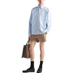 Рубашка мужская синяя Prada, синий - фото 2