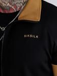 Толстовка с капюшоном на молнии SikSilk, черный - фото 3