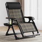 Складное кресло-шезлонг Zero Gravity с усиленным каркасом и массажными подлокотниками - фото 4