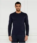 Лонгслив regular fit Ea7, темно-синий - фото