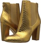 Сапоги-казаки Sam Edelman, Gold Snake Print Leather - фото 7