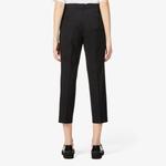 Укороченные узкие брюки treeca из эластичной шерсти со средней посадкой Theory, черный - фото 4