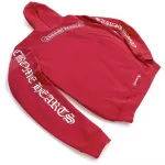 Худи с логотипом Scroll Chrome Hearts, красный - фото 5