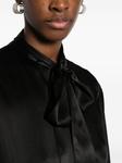 P.A.R.O.S.H. шелковая рубашка с бантом, черный - фото 5