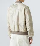 Вышитая хлопковая куртка-бомбер Dries Van Noten, L Pink - фото 4