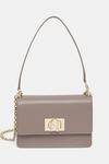 Кожаная сумка Furla, серый - фото