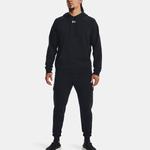 Брюки rival fleece cargo joggers 'black white' Under Armour, черный - фото 3
