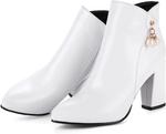 Женские элегантные ботильоны Roimaash, 059 White - фото 2