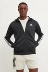 Мужская куртка-тренировочная Adidas 3-Stripes Tricot, черный/белый - фото 4
