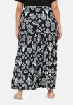 Юбка Ulla Popken BOHO TIERED FLOUNCE PANEL, Black - фото 3