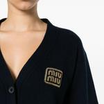 Кардиган женский Miu Miu, синий - фото 4