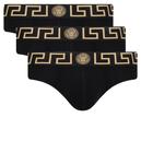 Трусы 3 шт. Versace, черный - фото