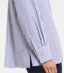 Полосатая хлопковая рубашка Tata S Max Mara, Riga Blue - фото 5