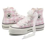 Кеды на платформе Chuck Taylor All Star Hi Lift Converse, white/pink - фото