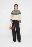Джемпер YAS YASLIR PULLOVER, Birch/Ponderosa Pine/Off-White - фото 2