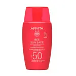 Невидимый флюид для лица Dry Touch Spf50 Bee Sun Safe Apivita, 50 ml - фото