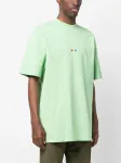 Футболка с вышитым логотипом MSGM, зеленый - фото 3