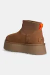 Ботинки замшевые UGG Classic Mini Dipper, коричневый - фото 4