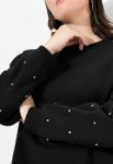 Толстовка RHINESTONE SLEEVE Ulla Popken, черный - фото