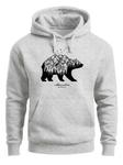Neverless Толстовка 'Mountain Bear' в сером цвете - фото