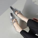 Echo&yolo Серебряные туфли Мэри Джейн, цвет Silver - фото 5