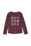 Топ s.Oliver Long sleeved top, Burgund/Bordeaux - фото 2