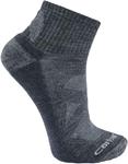 Carhartt мужские носки Midweight Merino Wool Blend Quarter, Carbon Heather - фото