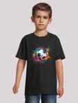Рубашка F4NT4STIC Colorful Soccer Ball Graphic Design, черный - фото 2