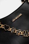 Кожаная сумка Love Moschino, черный - фото 5