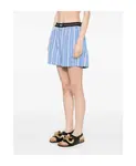 Полосатые шорты Msgm, синий - фото 2