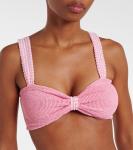 Бикини Loretta с рюшами Hunza G, Milkshake/Pink Gingham - фото 4