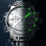 KANGOL Часы Quartz Movement Steel Strap Watch Men's Watch Black Dial - фото 10