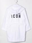DSQUARED2 KIDS халат с вышитым логотипом Icon - фото 2