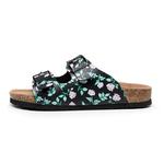 Шлепанцы унисекс Golofi, цвет 101 Black Elephant Flower - фото 20