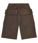 Шорты карго Pods из смесового хлопка Rick Owens, бежевый - фото 3