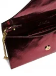Клатч с эффектом металлик и цепочкой PINKO, красный - фото 4